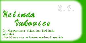 melinda vukovics business card